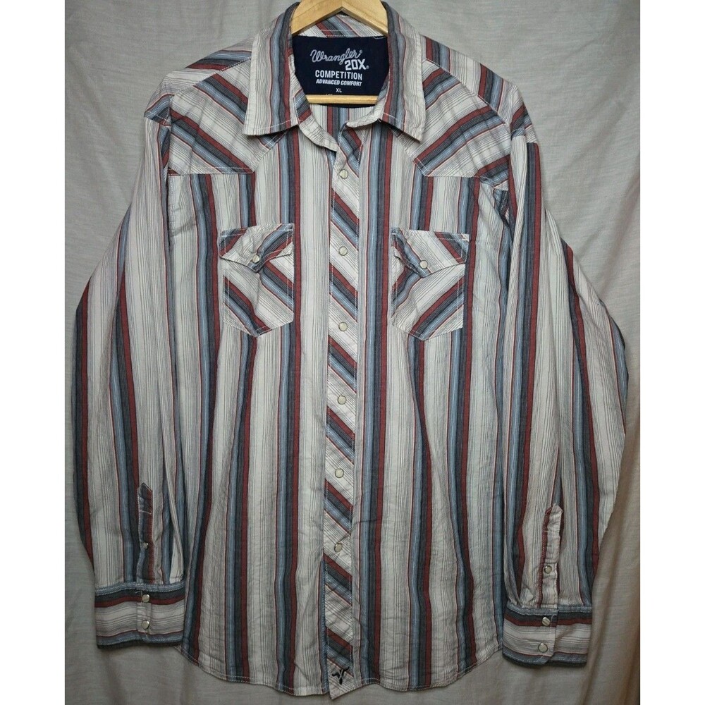 Wrangler 20X Competition Advanced Comfort Pearl Snap Western Shirt XL MJC337R